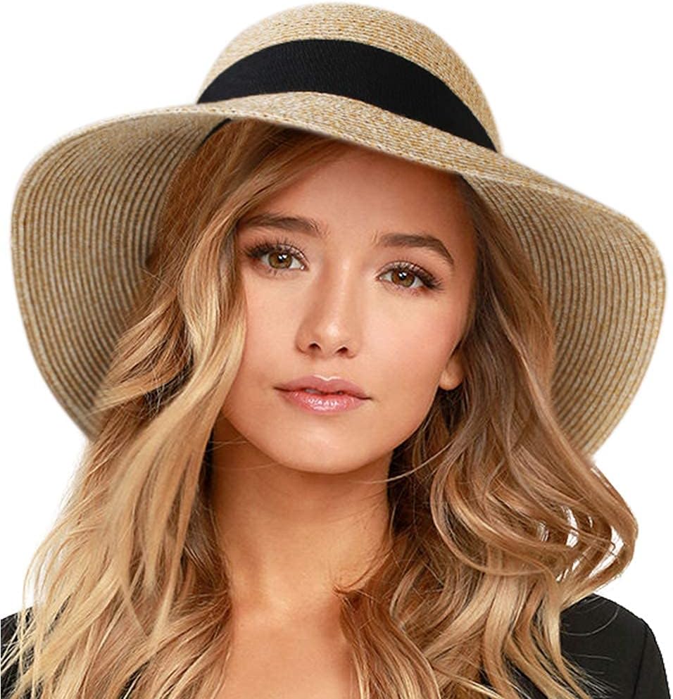 Soleil | Wide Brim Foldable Straw Beach Sun Hat UPF 80+ - mildlymama