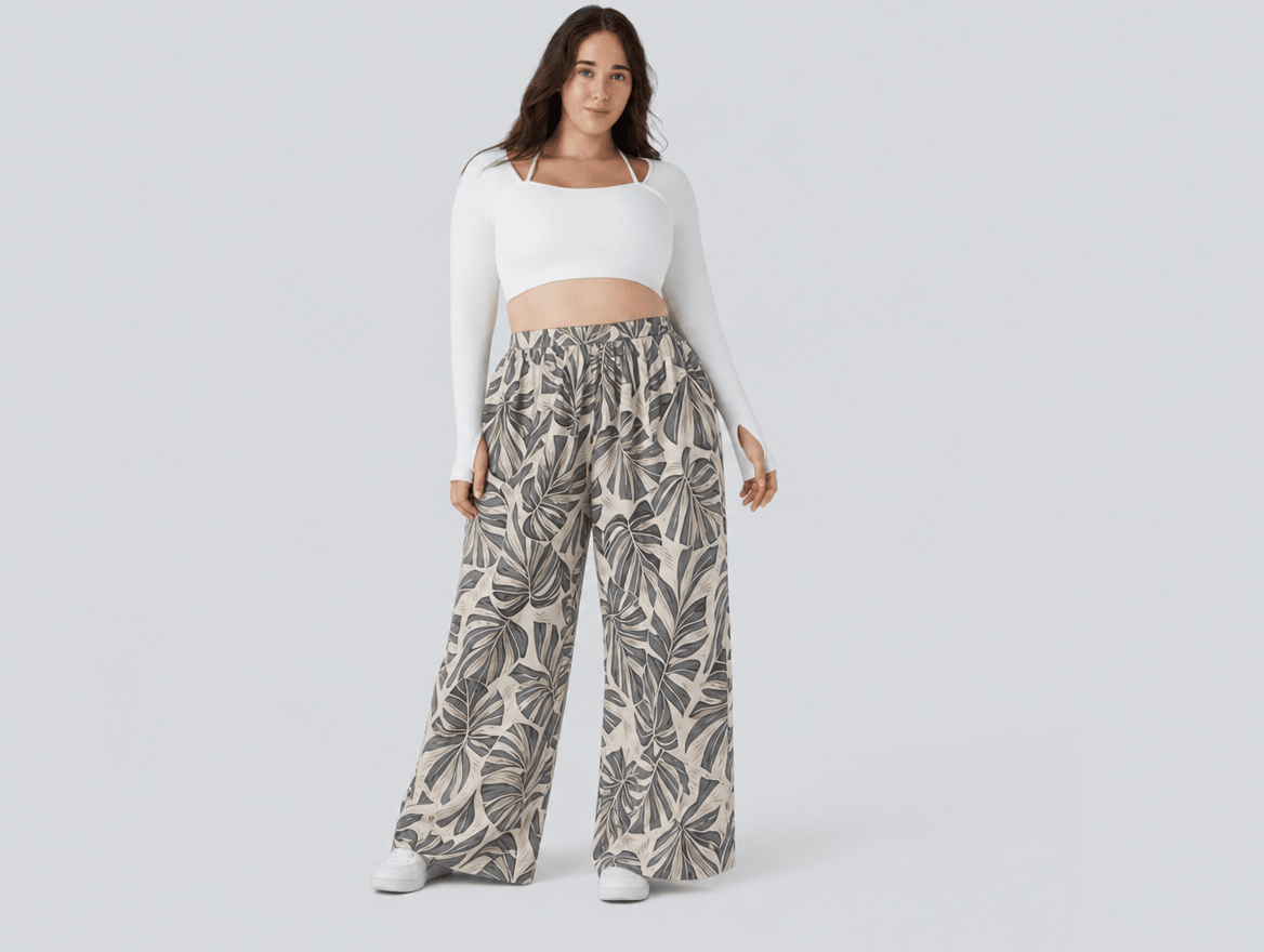 Aileen™ | Floral Wide Leg Pants with Pockets - mildlymama