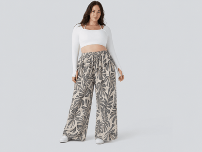 Aileen™ | Floral Wide Leg Pants with Pockets - mildlymama