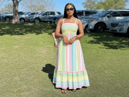 Aurelia™ | Boho Spaghetti Strap Maxi Dress - mildlymama