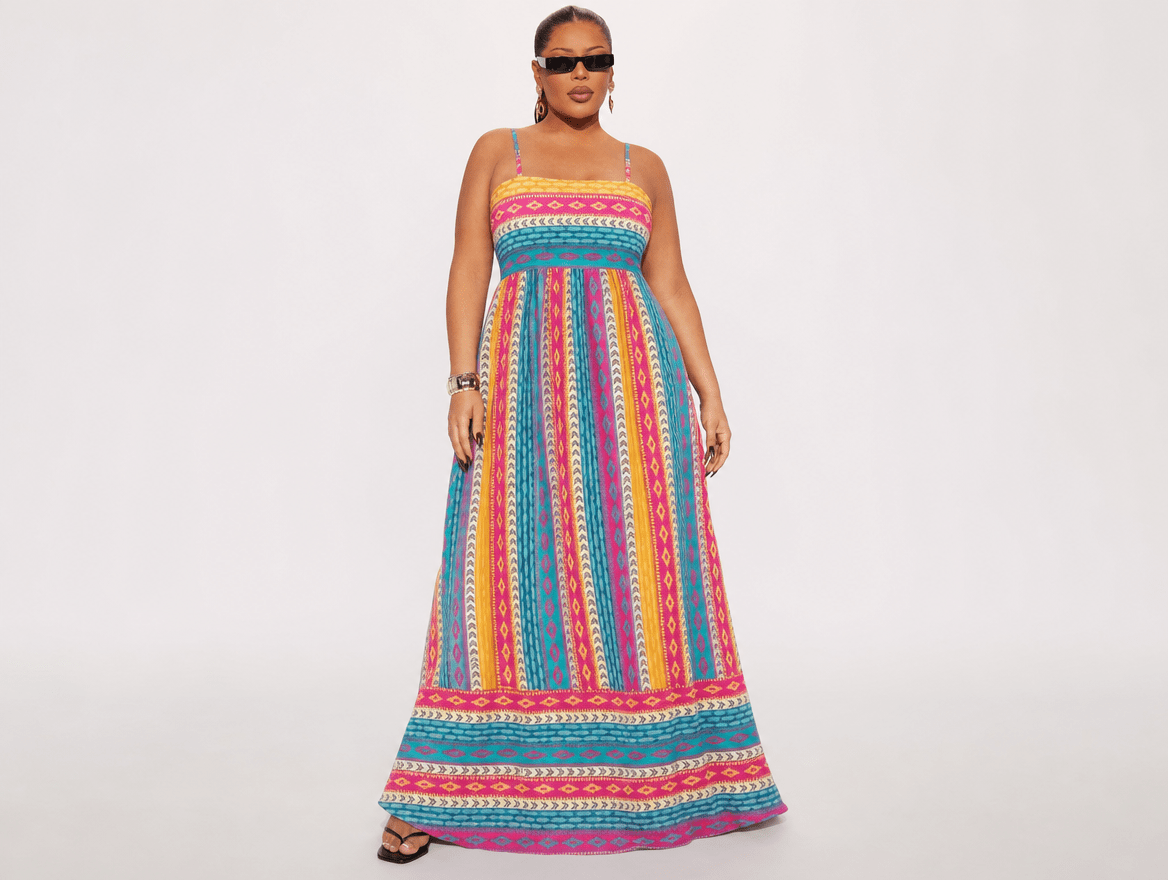 Aurelia™ | Boho Spaghetti Strap Maxi Dress - mildlymama