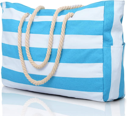 Beach Bags for Women Large Waterproof Beach Tote Bag Zipper Beach Bags Waterproof Sandproof Swim Pool Bag Large Tote - mildlymama