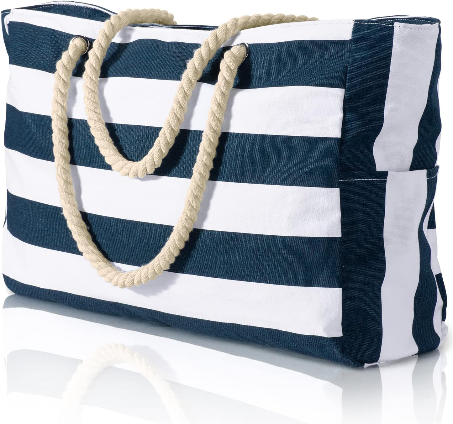 Beach Bags for Women Large Waterproof Beach Tote Bag Zipper Beach Bags Waterproof Sandproof Swim Pool Bag Large Tote - mildlymama
