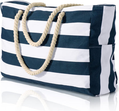 Beach Bags for Women Large Waterproof Beach Tote Bag Zipper Beach Bags Waterproof Sandproof Swim Pool Bag Large Tote - mildlymama