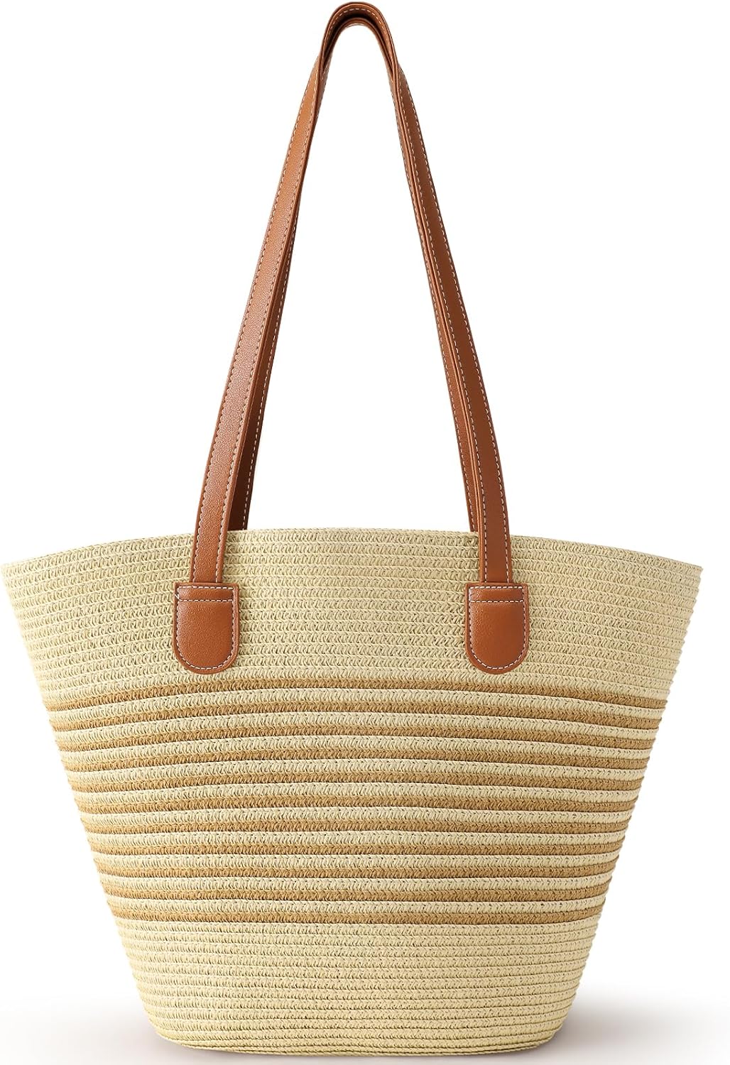 Beach Bags for Women, Summer Straw Beach Bag Straw Purse Shoulder Handbags Large Beach Tote for Summer Vacation - mildlymama