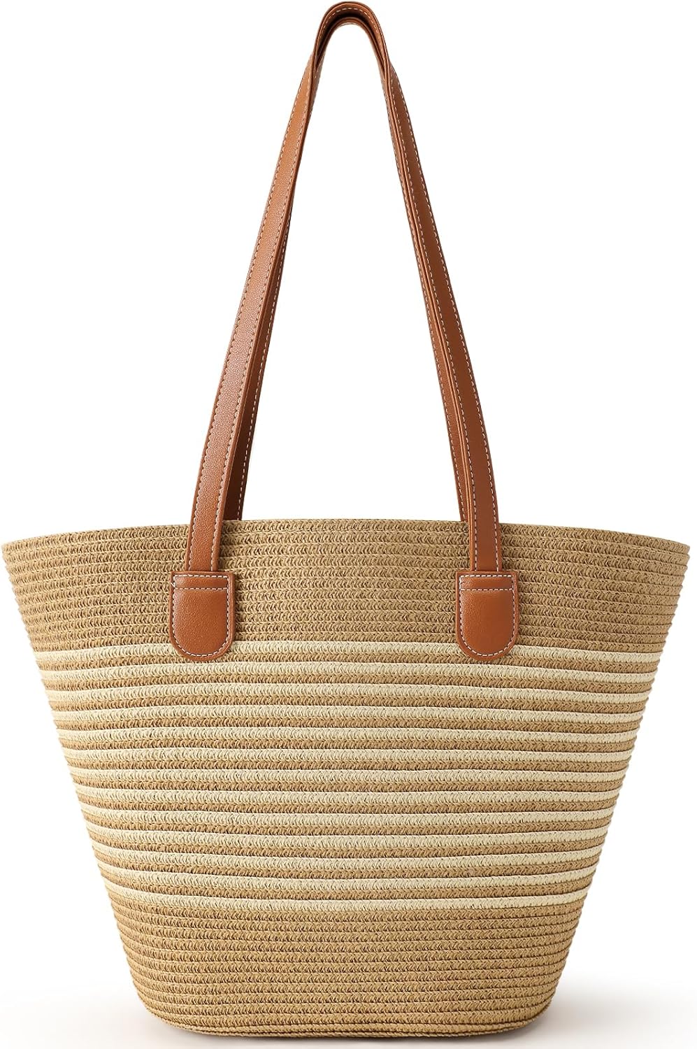 Beach Bags for Women, Summer Straw Beach Bag Straw Purse Shoulder Handbags Large Beach Tote for Summer Vacation - mildlymama