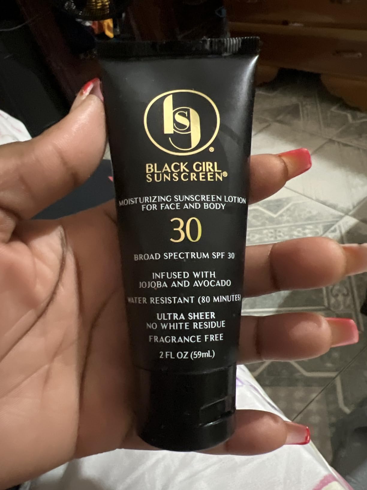 Black Girl Sunscreen | SPF 30 Moisturizing Face & Body Lotion, No White Cast — 2 fl oz - mildlymama