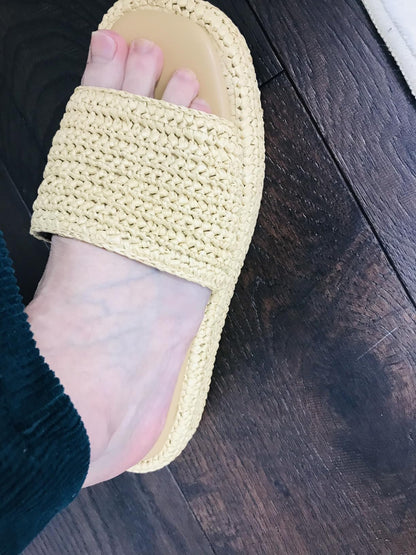 Capri | Woven Raffia Ankle Strap Platform Espadrille Wedge Sandals - mildlymama
