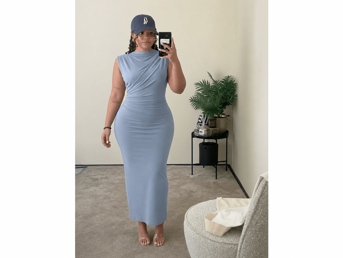 Celeste™ | Sleeveless Bodycon Maxi Dress - mildlymama