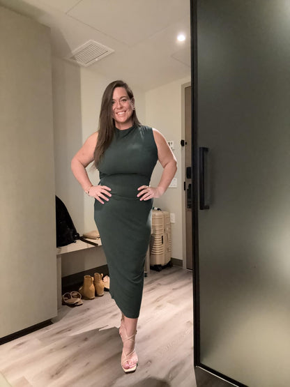 Celeste™ | Sleeveless Bodycon Maxi Dress - mildlymama