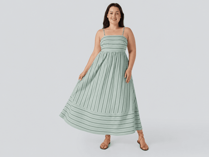 Elara™ | Striped Smocked Maxi Dress - mildlymama