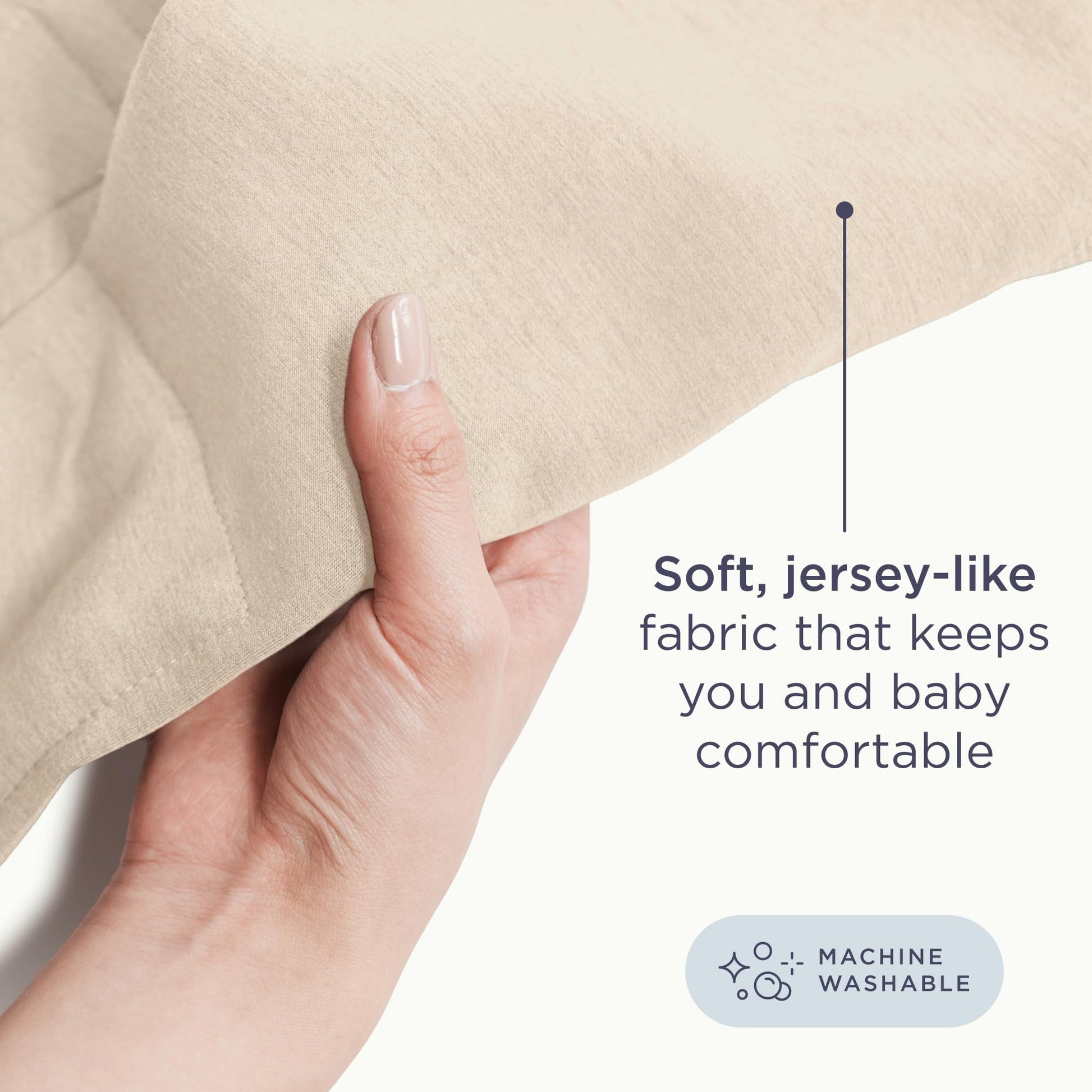 Ergobaby Embrace Baby Carrier Newborn to Toddler - Lightweight Ergonomic Baby Carriers - Cozy Essentials (7 - 25 Pounds), Ponte Knit, Cream - mildlymama