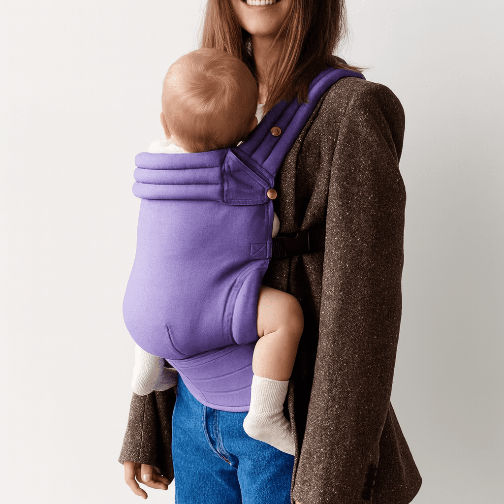 Ergonomic Summer Baby Carrier – Breathable Wrap for Newborns and Toddlers with Adjustable Straps and Hands - Free Design - mildlymama