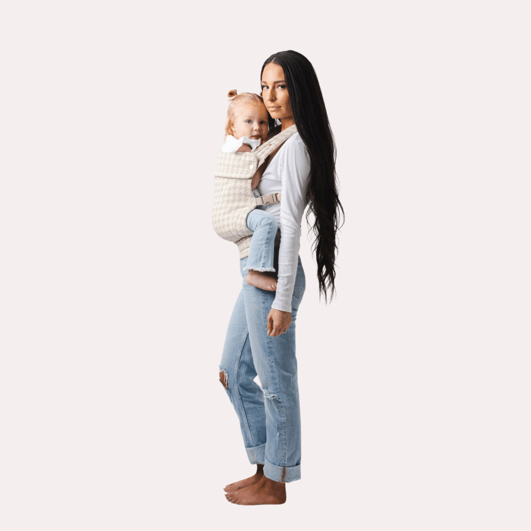 Ergonomic Summer Baby Carrier – Breathable Wrap for Newborns and Toddlers with Adjustable Straps and Hands - Free Design - mildlymama