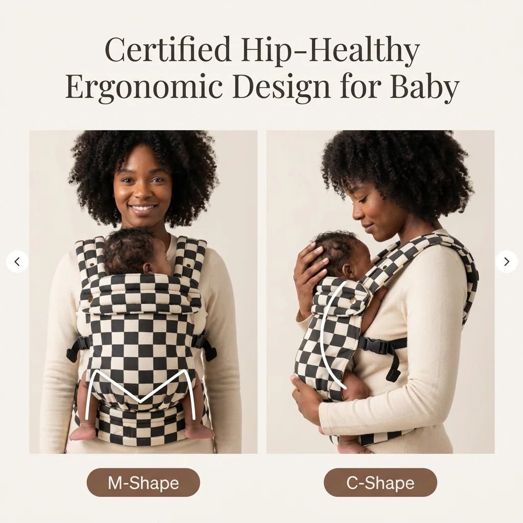 Ergonomic Summer Baby Carrier – Breathable Wrap for Newborns and Toddlers with Adjustable Straps and Hands - Free Design - mildlymama