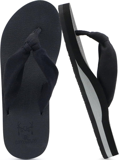 Flip Flops for Women with Arch Support Yoga Mat Comfortable Summer Beach Walking Thong Cushion Sandals Slip on Indoor Outdoor - mildlymama