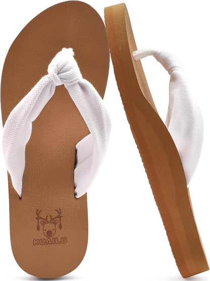 Flip Flops for Women with Arch Support Yoga Mat Comfortable Summer Beach Walking Thong Cushion Sandals Slip on Indoor Outdoor - mildlymama
