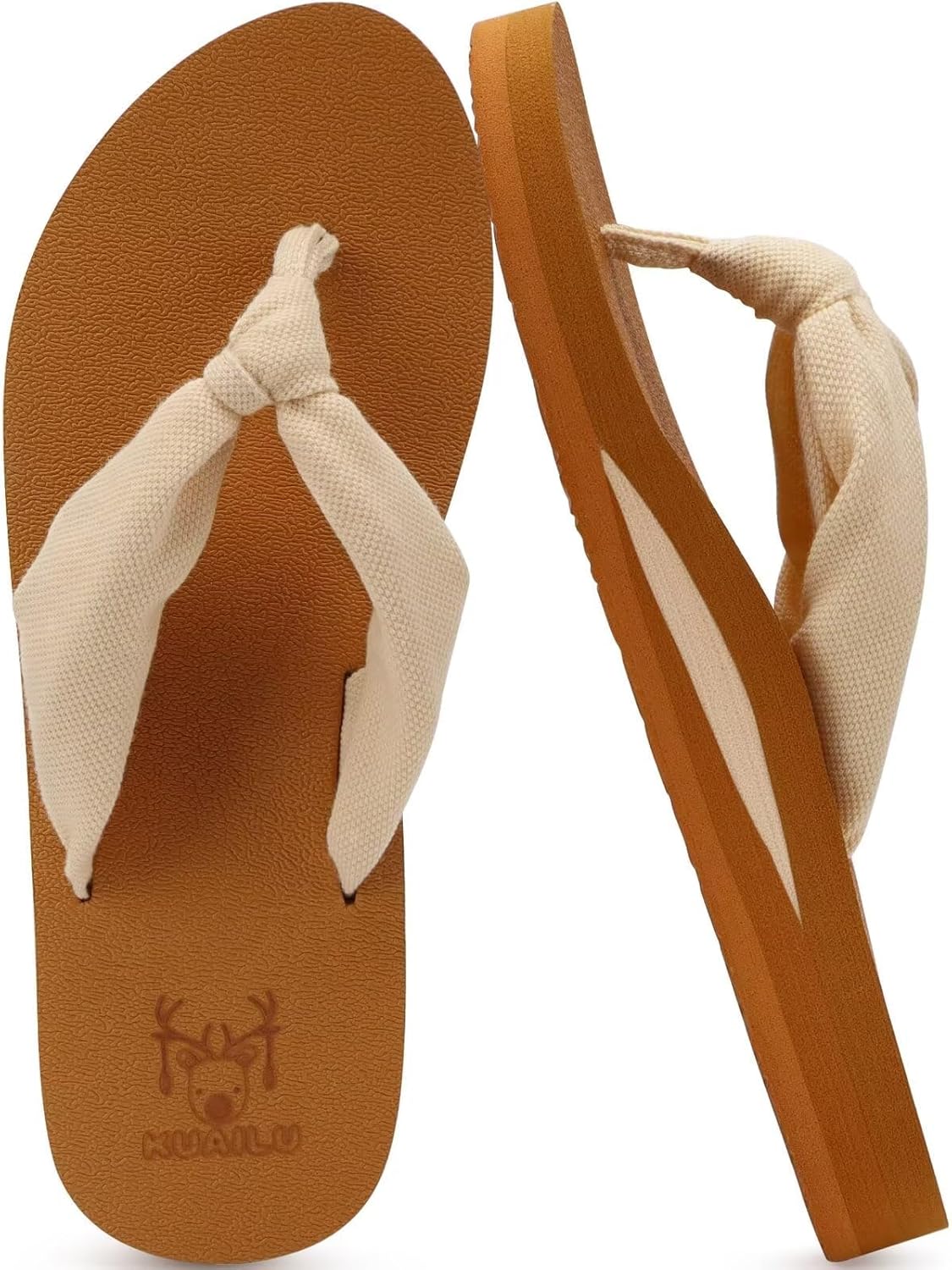 Flip Flops for Women with Arch Support Yoga Mat Comfortable Summer Beach Walking Thong Cushion Sandals Slip on Indoor Outdoor - mildlymama