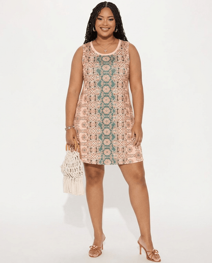 Flora | Boho Floral Sleeveless Swing Sundress - mildlymama