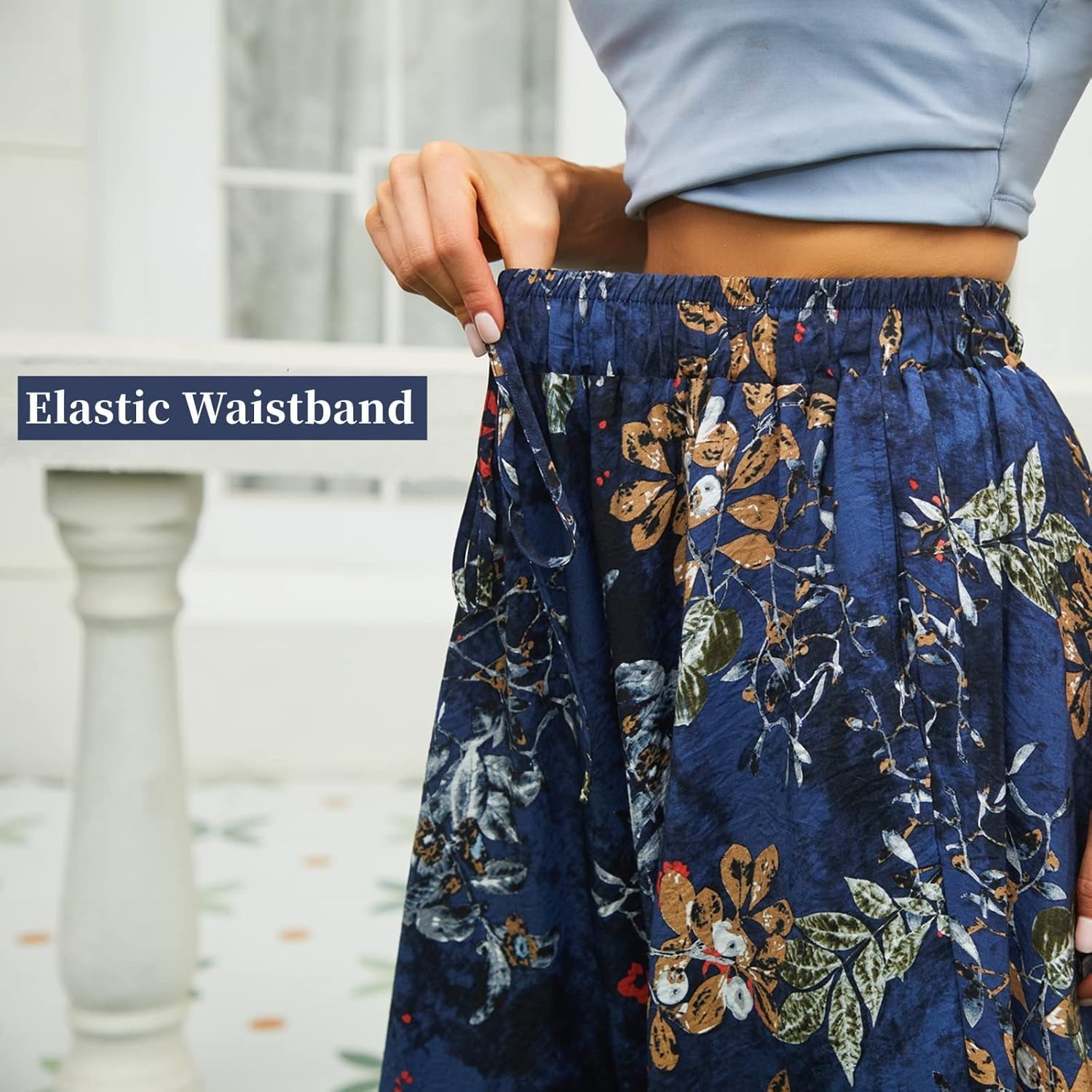 Maxi Skirts for Women with Pockets Long Midi Length Casual Skirt for Beach Party Holiday - mildlymama