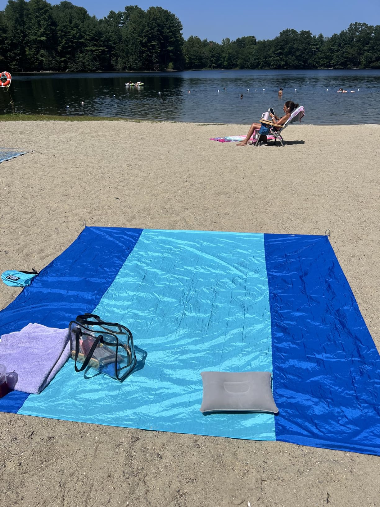 Mila™ | Sandproof Beach Blanket with Corner Pockets - mildlymama