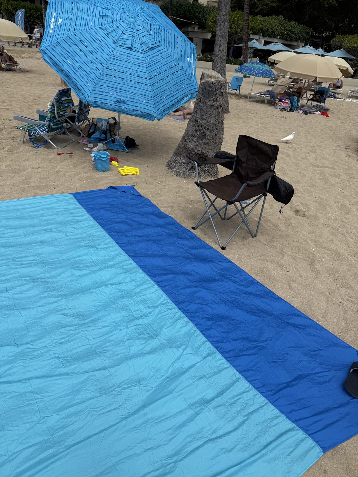 Mila™ | Sandproof Beach Blanket with Corner Pockets - mildlymama