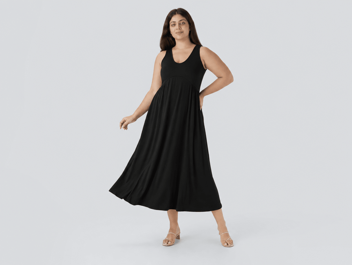 Naomi™ | Sleeveless Flowy Midi Dress - mildlymama