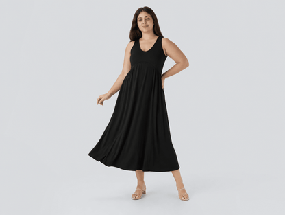 Naomi™ | Sleeveless Flowy Midi Dress - mildlymama