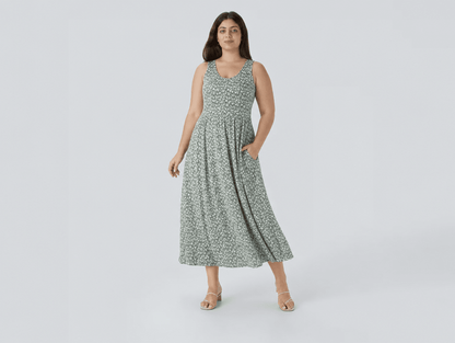 Naomi™ | Sleeveless Flowy Midi Dress - mildlymama
