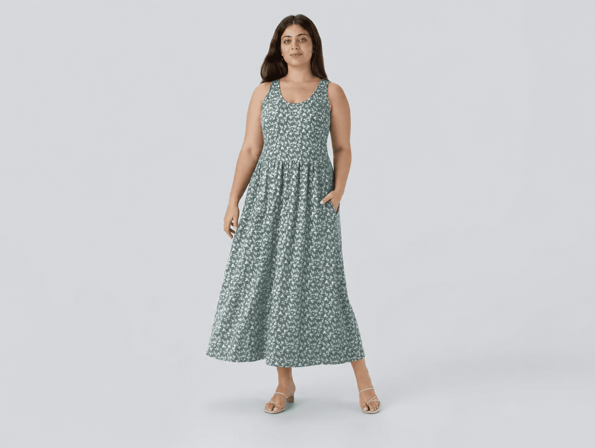 Naomi™ | Sleeveless Flowy Midi Dress - mildlymama