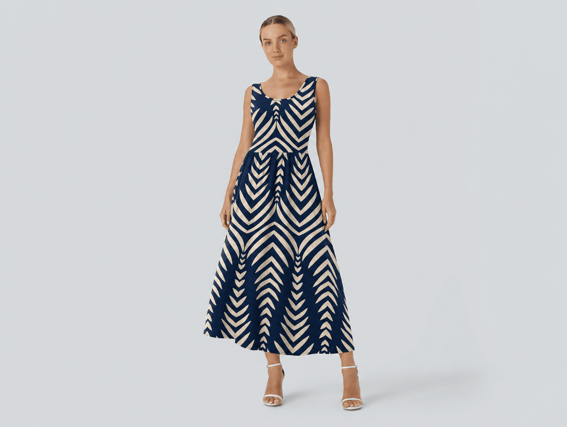 Naomi™ | Sleeveless Flowy Midi Dress - mildlymama