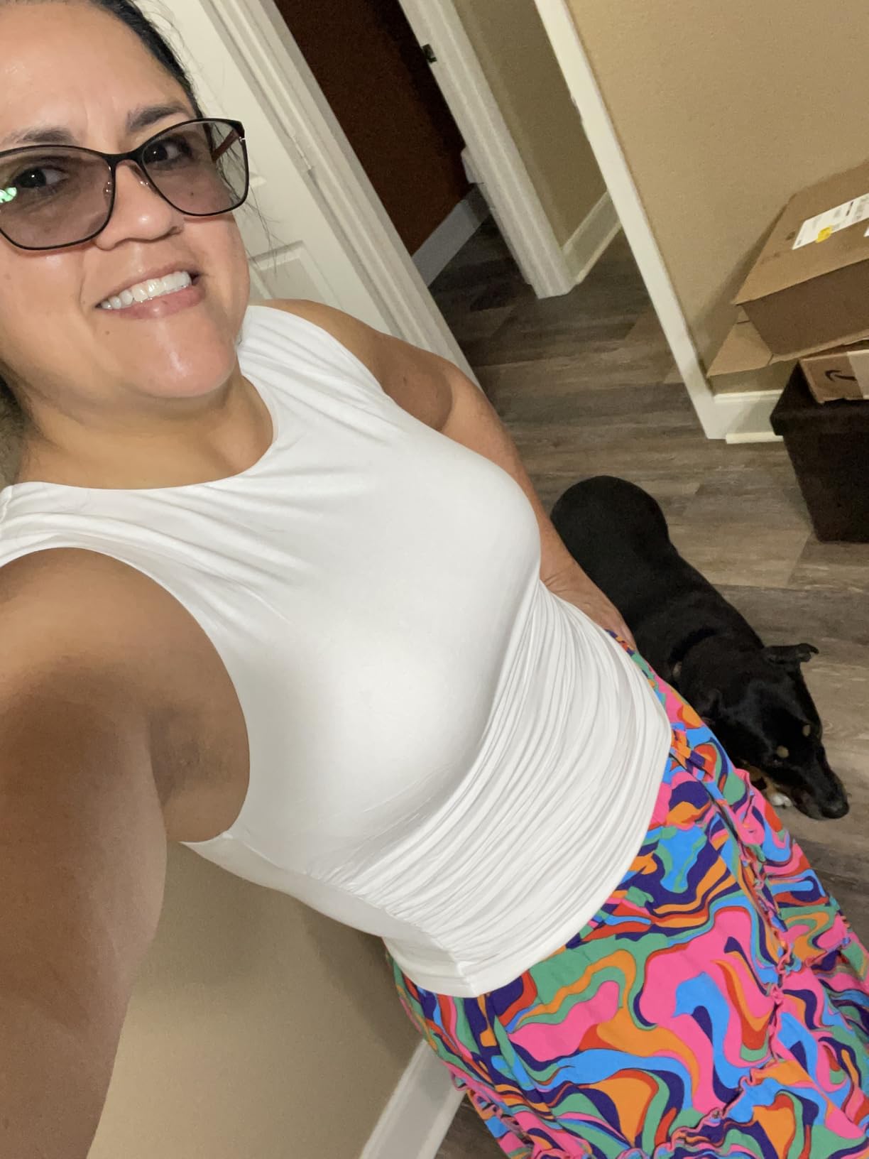 Paisley | High Waist Bow Tie A - Line Flowy Midi Skirt with Pockets - mildlymama