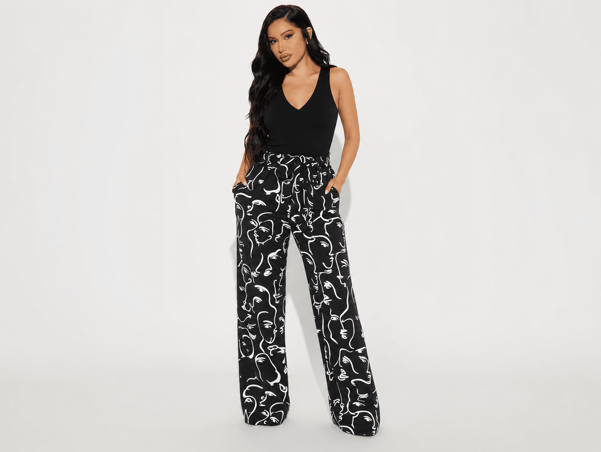 Petal | Floral Print Sleeveless Tank Top & Wide Leg Pants Two - Piece Set - mildlymama