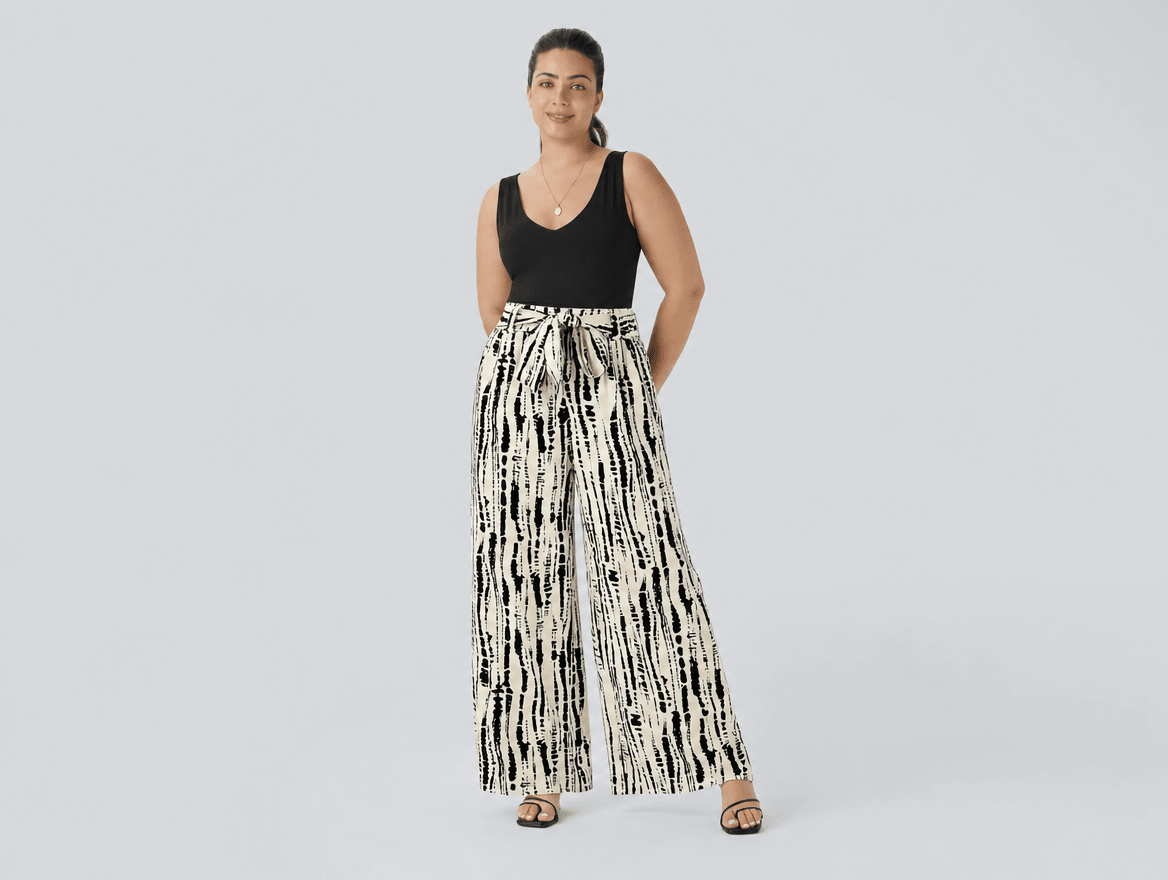 Petal | Floral Print Sleeveless Tank Top & Wide Leg Pants Two - Piece Set - mildlymama