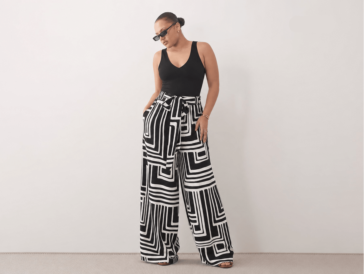 Petal | Floral Print Sleeveless Tank Top & Wide Leg Pants Two - Piece Set - mildlymama
