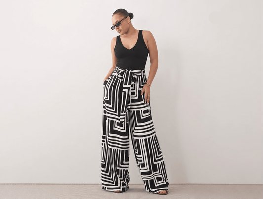 Petal | Floral Print Sleeveless Tank Top & Wide Leg Pants Two - Piece Set - mildlymama