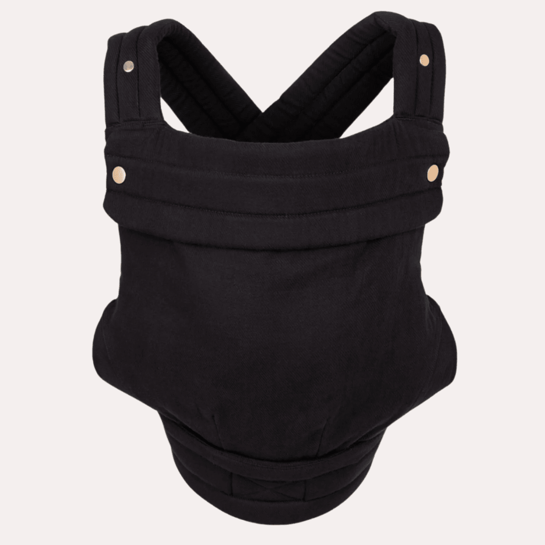 Premium Ergonomic Black Baby Carrier - Comfortable, Breathable Design - mildlymama
