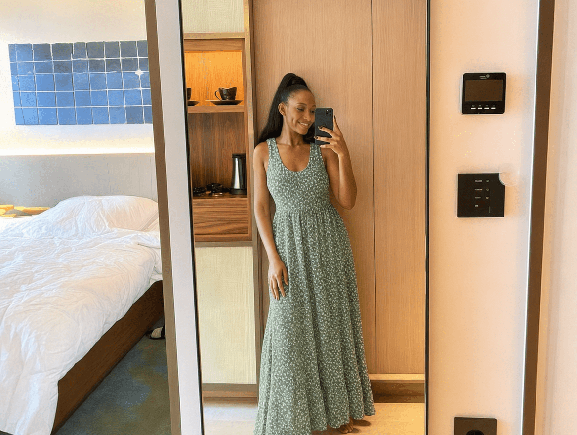 Rosalie | Boho Floral Smocked Waist Tiered A - Line Sleeveless Maxi Dress - mildlymama