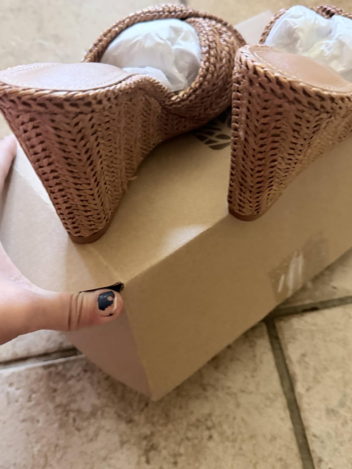 Rosette | Braided Raffia Twist Bow Wedge Mule Sandals with Square Open Toe - mildlymama