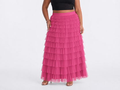 Seraphina™ | High Waist Tulle Maxi Skirt - mildlymama