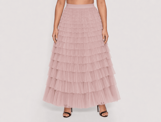 Seraphina™ | High Waist Tulle Maxi Skirt - mildlymama