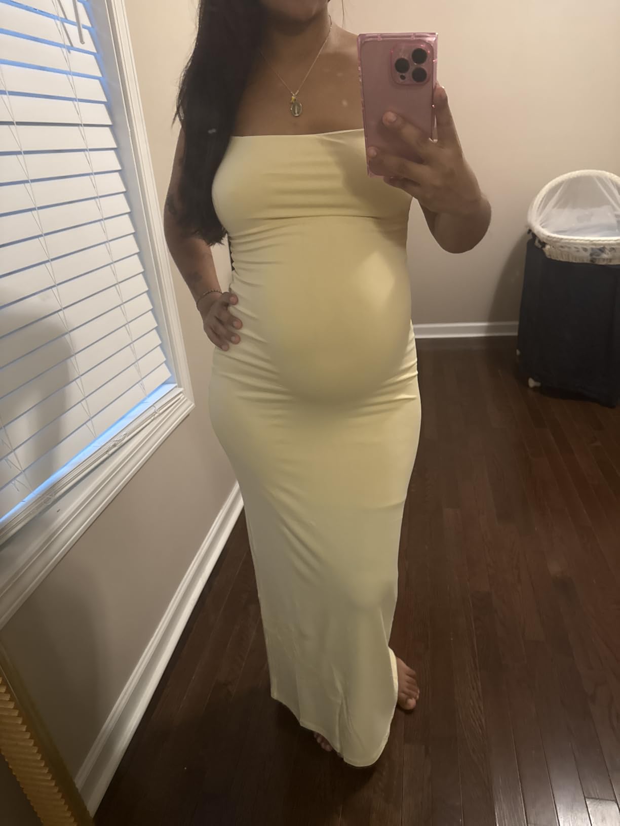 Serena | Spaghetti Strap Open Back Bodycon Maxi Dress - mildlymama