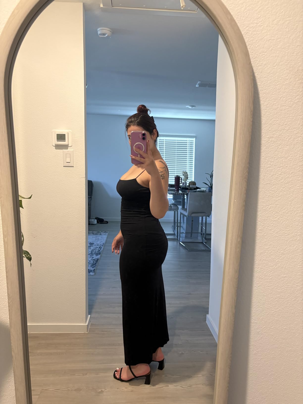 Serena | Spaghetti Strap Open Back Bodycon Maxi Dress - mildlymama