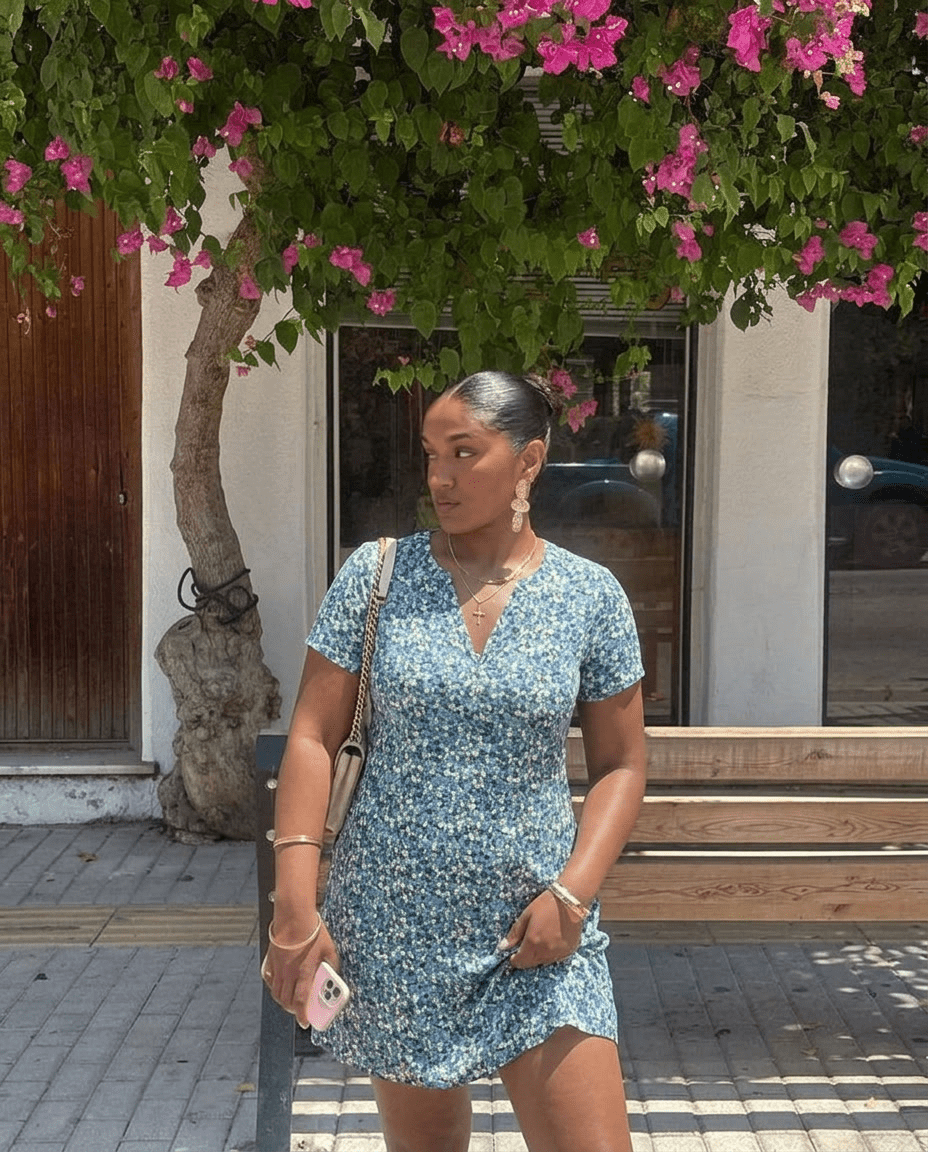 Sienna | Flowy Floral Short Sleeve Mini Dress - mildlymama
