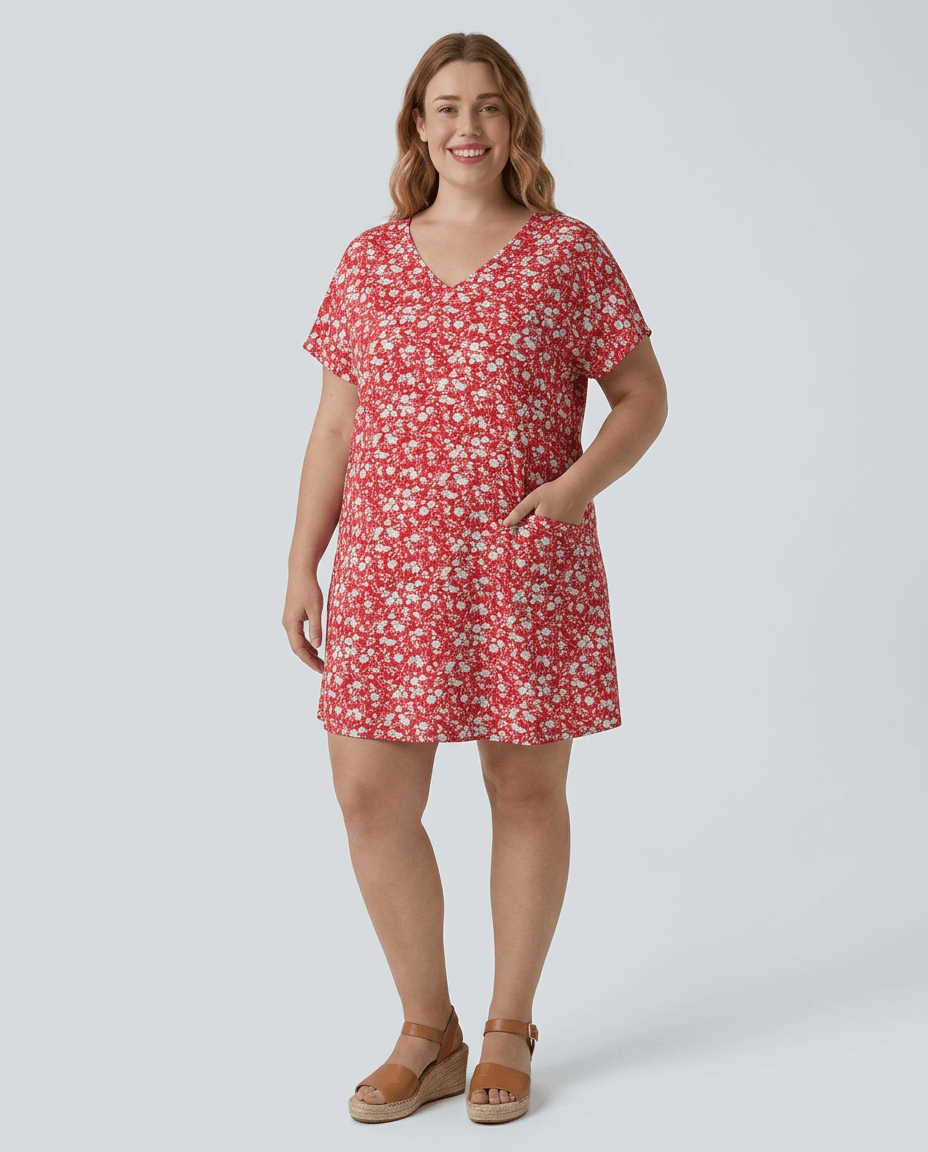 Sienna | Flowy Floral Short Sleeve Mini Dress - mildlymama