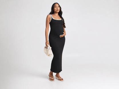 Sienna™ | Square Neck Bodycon Midi Dress - mildlymama