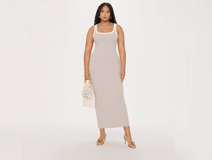 Sienna™ | Square Neck Bodycon Midi Dress - mildlymama