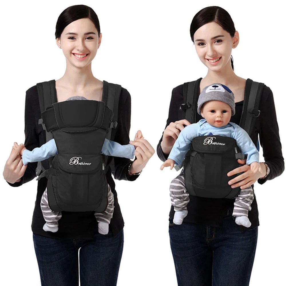 Soft and Supportive Baby Carrier Wrap for Newborns to Toddlers – Ergonomic Design for Hands - Free Comfort and Bonding - mildlymama