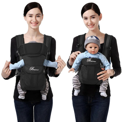 Soft and Supportive Baby Carrier Wrap for Newborns to Toddlers – Ergonomic Design for Hands - Free Comfort and Bonding - mildlymama