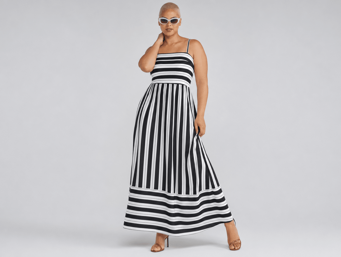 Solea™ | Striped Smocked Maxi Dress - mildlymama